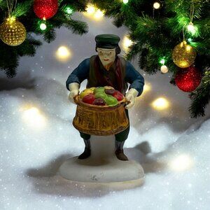 Dept 56 Chelsea Market Fruit Monger, Dickens Village, Loose Figurine from 1993